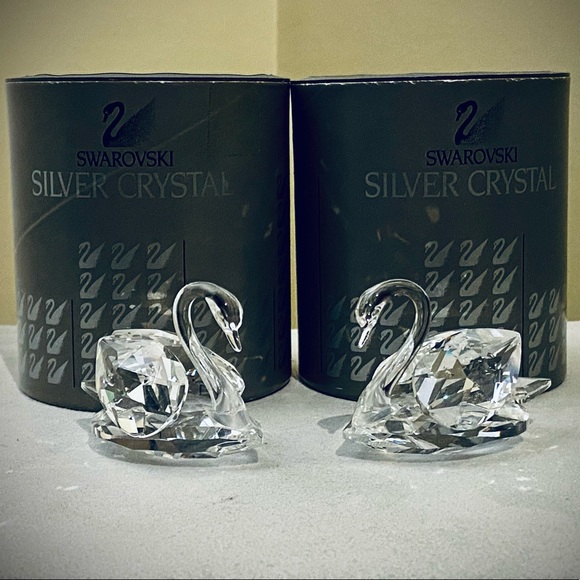 Swarovski Silver Crystal Swans - Picture 4 of 6